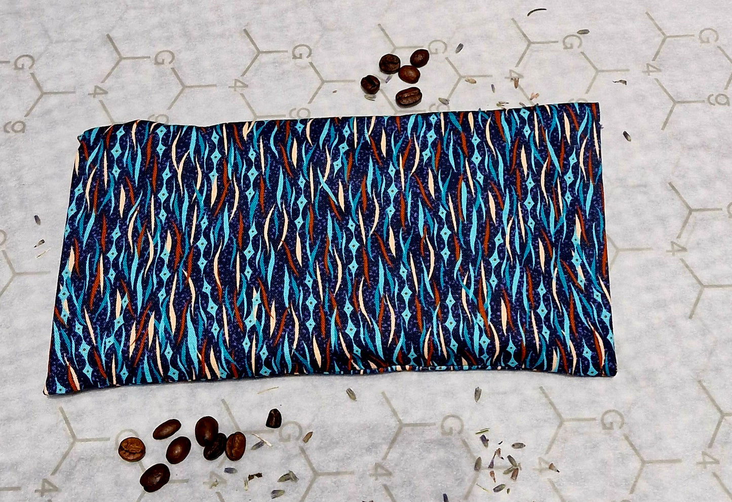 Scented Coffee Grounds Weighted Eye Pillow- 3 different patterns
