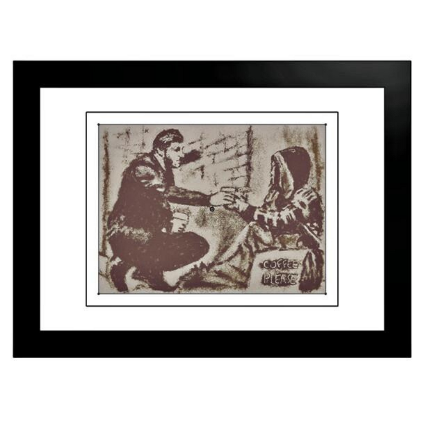 "The Hand of Hope" Coffee Grounds Artwork (Small)