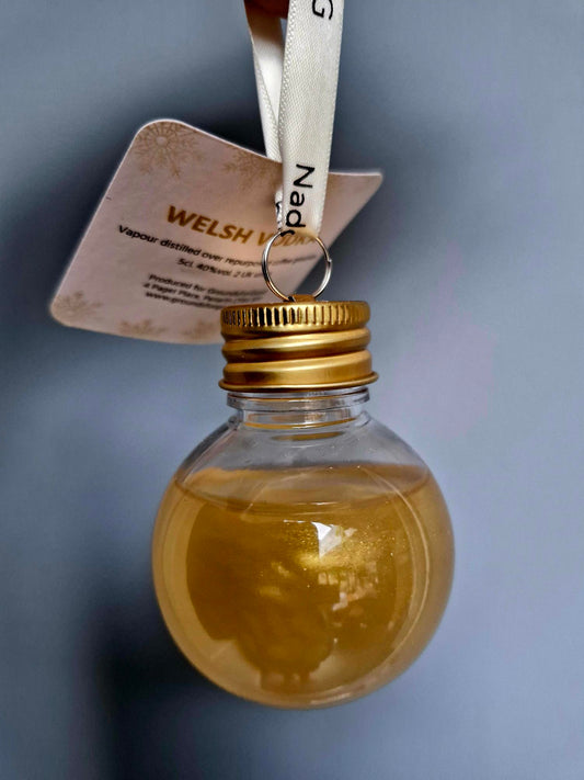 GFG Vodka Filled XMAS Bauble with Gold Glitter