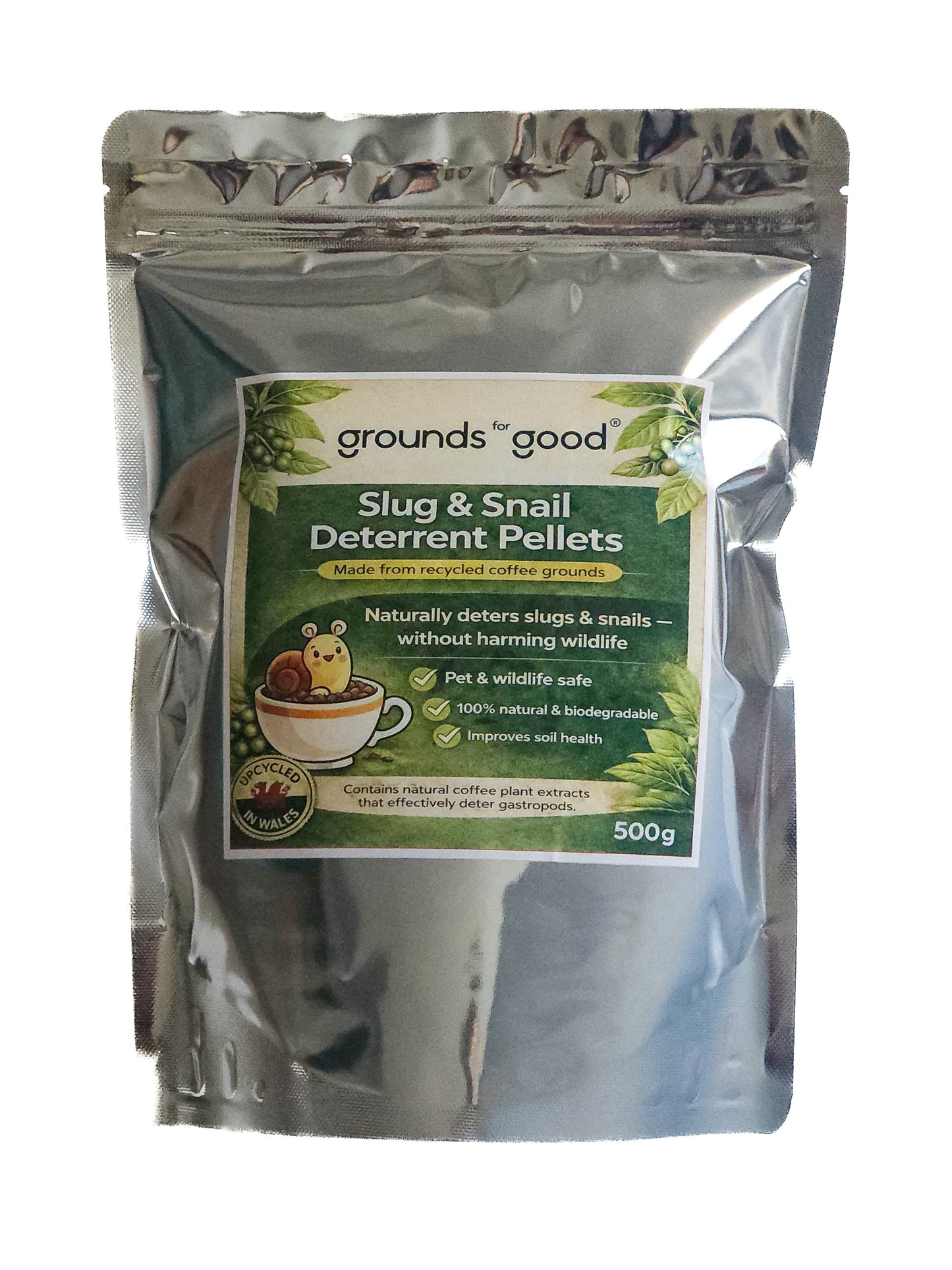 COFFEE GROUNDS SLUG AND SNAIL DETERRENT PELLETS